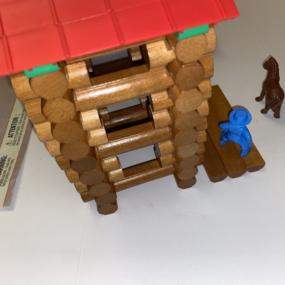 Lincoln Logs Centennial Edition Tin K’NEX Extra Pieces Cowboy Horses Set - Picture 4 of 12